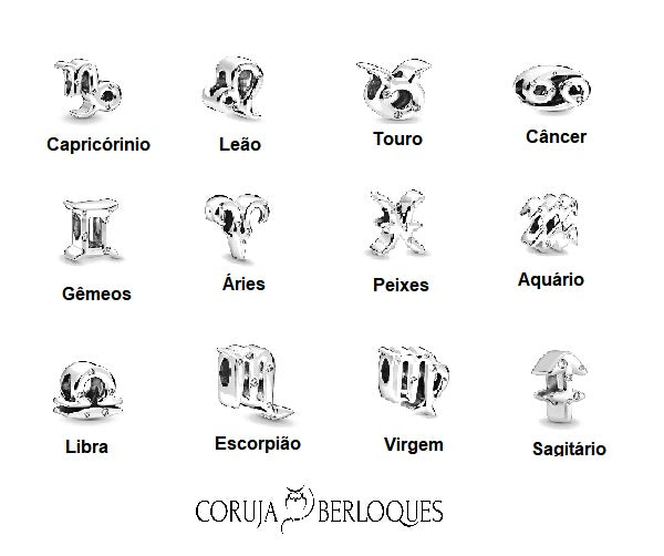 Berloque CB - Signos ( Símbolo)